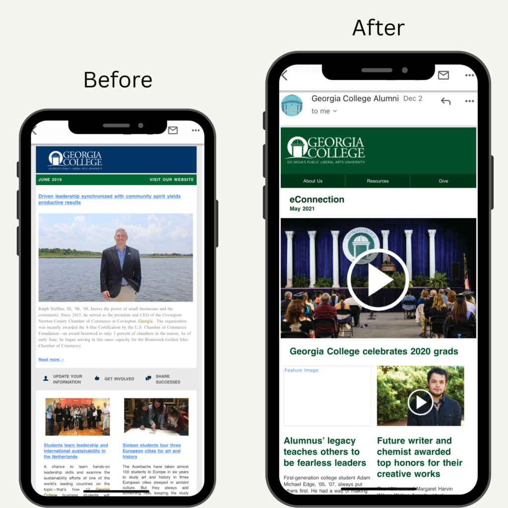 Before and After Emails